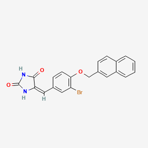 5-[3-bromo-4-(2-naphthylmethoxy)benzylidene]-2,4-imidazolidinedione