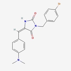 3-(4-bromobenzyl)-5-[4-(dimethylamino)benzylidene]-2,4-imidazolidinedione