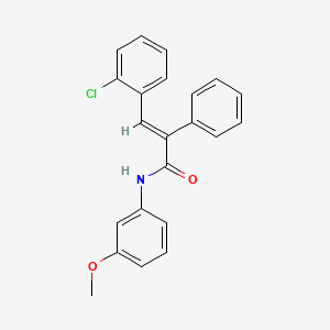 3-(2-chlorophenyl)-N-(3-methoxyphenyl)-2-phenylacrylamide