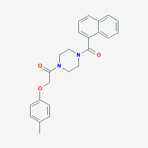 molecular formula C24H24N2O3 B366958 1-[(4-Methylphenoxy)acetyl]-4-(1-naphthoyl)piperazine CAS No. 500195-73-3