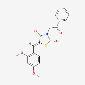 5-(2,4-dimethoxybenzylidene)-3-(2-oxo-2-phenylethyl)-1,3-thiazolidine-2,4-dione