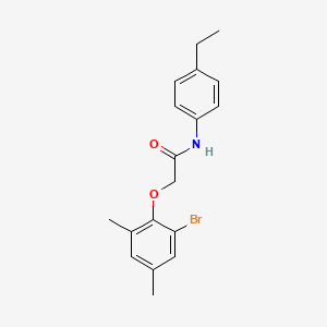 2-(2-bromo-4,6-dimethylphenoxy)-N-(4-ethylphenyl)acetamide