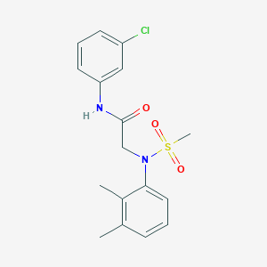 N-(3-CHLOROPHENYL)-2-[N-(2,3-DIMETHYLPHENYL)METHANESULFONAMIDO]ACETAMIDE