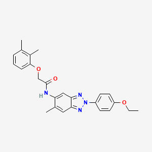 2-(2,3-dimethylphenoxy)-N-[2-(4-ethoxyphenyl)-6-methyl-2H-benzotriazol-5-yl]acetamide