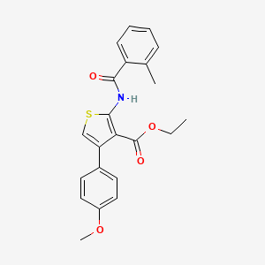 ethyl 4-(4-methoxyphenyl)-2-[(2-methylbenzoyl)amino]-3-thiophenecarboxylate