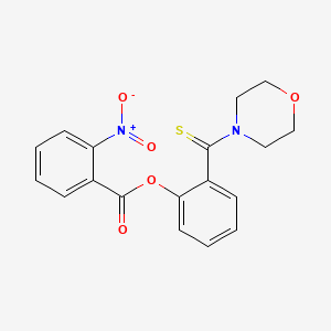 2-(4-morpholinylcarbonothioyl)phenyl 2-nitrobenzoate