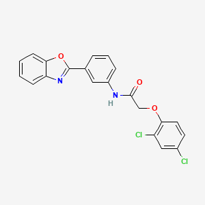 N-[3-(1,3-benzoxazol-2-yl)phenyl]-2-(2,4-dichlorophenoxy)acetamide