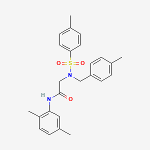 N-(2,5-dimethylphenyl)-2-[(4-methylphenyl)methyl-(4-methylphenyl)sulfonylamino]acetamide