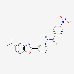 N-[3-(5-isopropyl-1,3-benzoxazol-2-yl)phenyl]-4-nitrobenzamide