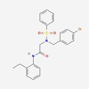 N~2~-(4-bromobenzyl)-N~1~-(2-ethylphenyl)-N~2~-(phenylsulfonyl)glycinamide