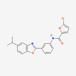 5-bromo-N-[3-(5-isopropyl-1,3-benzoxazol-2-yl)phenyl]-2-furamide