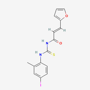 3-(2-furyl)-N-{[(4-iodo-2-methylphenyl)amino]carbonothioyl}acrylamide