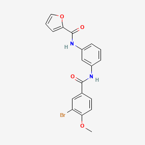 N-(3-{[(3-bromo-4-methoxyphenyl)carbonyl]amino}phenyl)furan-2-carboxamide