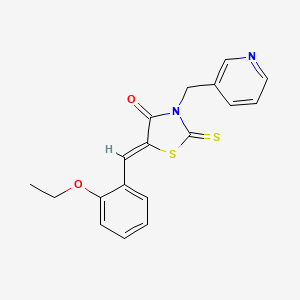 5-(2-ethoxybenzylidene)-3-(3-pyridinylmethyl)-2-thioxo-1,3-thiazolidin-4-one