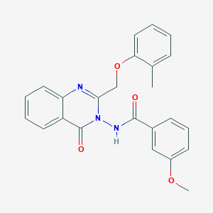 3-methoxy-N-[2-[(2-methylphenoxy)methyl]-4-oxo-3(4H)-quinazolinyl]benzamide