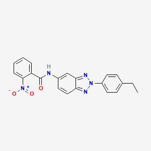 N-[2-(4-ethylphenyl)-2H-1,2,3-benzotriazol-5-yl]-2-nitrobenzamide