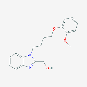 molecular formula C19H22N2O3 B367013 {1-[4-(2-methoxyphenoxy)butyl]-1H-benzimidazol-2-yl}methanol CAS No. 853752-87-1