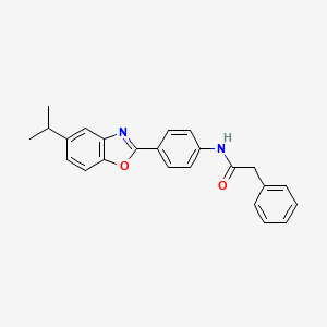 N-[4-(5-isopropyl-1,3-benzoxazol-2-yl)phenyl]-2-phenylacetamide