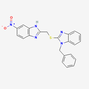 1-benzyl-2-{[(6-nitro-1H-benzimidazol-2-yl)methyl]thio}-1H-benzimidazole