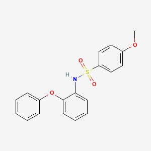 molecular formula C19H17NO4S B3670172 4-methoxy-N-(2-phenoxyphenyl)benzenesulfonamide 