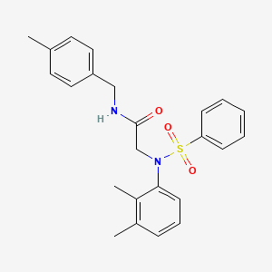 2-[N-(2,3-DIMETHYLPHENYL)BENZENESULFONAMIDO]-N-[(4-METHYLPHENYL)METHYL]ACETAMIDE