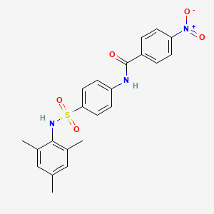 N-{4-[(mesitylamino)sulfonyl]phenyl}-4-nitrobenzamide