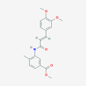 methyl 3-{[3-(3,4-dimethoxyphenyl)acryloyl]amino}-4-methylbenzoate