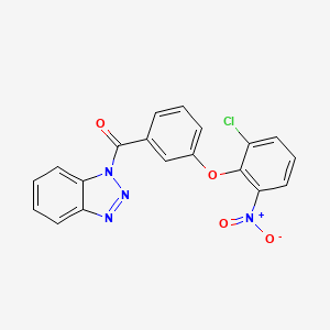 1-[3-(2-chloro-6-nitrophenoxy)benzoyl]-1H-1,2,3-benzotriazole