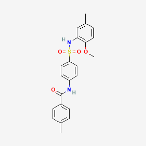 N-(4-{[(2-methoxy-5-methylphenyl)amino]sulfonyl}phenyl)-4-methylbenzamide