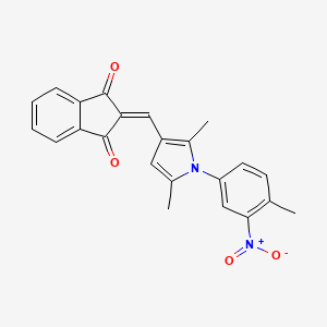 2-{[2,5-dimethyl-1-(4-methyl-3-nitrophenyl)-1H-pyrrol-3-yl]methylene}-1H-indene-1,3(2H)-dione