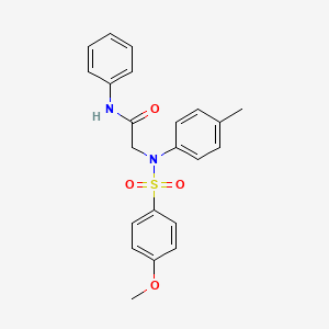 2-[N-(4-METHYLPHENYL)4-METHOXYBENZENESULFONAMIDO]-N-PHENYLACETAMIDE