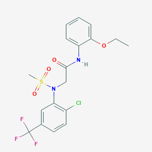 N~2~-[2-chloro-5-(trifluoromethyl)phenyl]-N~1~-(2-ethoxyphenyl)-N~2~-(methylsulfonyl)glycinamide