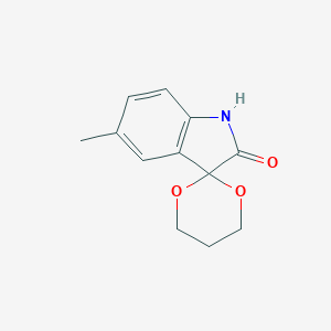 molecular formula C12H13NO3 B367035 5'-methylspiro[1,3-dioxane-2,3'-indol]-2'(1'H)-one CAS No. 853751-57-2