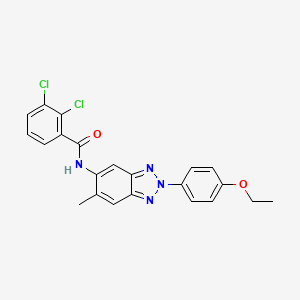 2,3-dichloro-N-[2-(4-ethoxyphenyl)-6-methyl-2H-benzotriazol-5-yl]benzamide