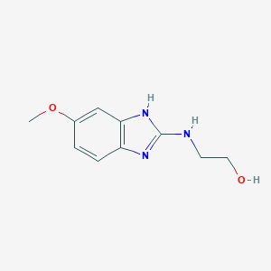 molecular formula C10H13N3O2 B367036 2-(5-Methoxy-1H-benzoimidazol-2-ylamino)-ethanol CAS No. 121477-76-7