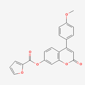 4-(4-methoxyphenyl)-2-oxo-2H-chromen-7-yl 2-furoate