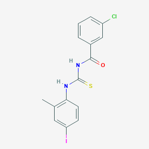 3-chloro-N-{[(4-iodo-2-methylphenyl)amino]carbonothioyl}benzamide