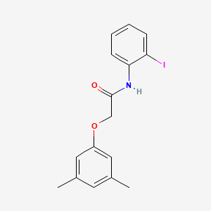 molecular formula C16H16INO2 B3670448 2-(3,5-dimethylphenoxy)-N-(2-iodophenyl)acetamide 