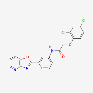 2-(2,4-dichlorophenoxy)-N-(3-[1,3]oxazolo[4,5-b]pyridin-2-ylphenyl)acetamide