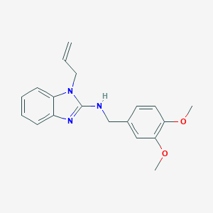 molecular formula C19H21N3O2 B367049 N-(3,4-dimethoxybenzyl)-1-(prop-2-en-1-yl)-1H-benzimidazol-2-amine CAS No. 364748-10-7