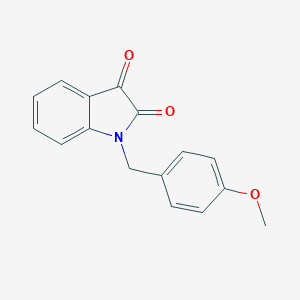 molecular formula C16H13NO3 B367050 1-(4-甲氧基苄基)-1H-吲哚-2,3-二酮 CAS No. 31541-32-9