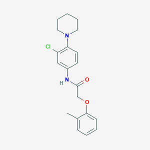 N-[3-chloro-4-(piperidin-1-yl)phenyl]-2-(2-methylphenoxy)acetamide