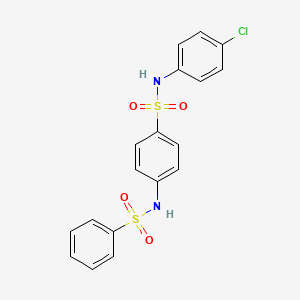 N-(4-chlorophenyl)-4-[(phenylsulfonyl)amino]benzenesulfonamide