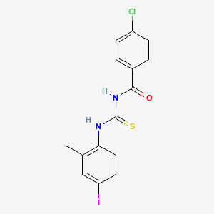 4-chloro-N-[(4-iodo-2-methylphenyl)carbamothioyl]benzamide