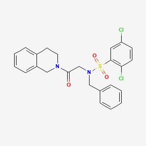 N-benzyl-2,5-dichloro-N-[2-(3,4-dihydroisoquinolin-2(1H)-yl)-2-oxoethyl]benzenesulfonamide