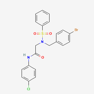 N~2~-(4-bromobenzyl)-N~1~-(4-chlorophenyl)-N~2~-(phenylsulfonyl)glycinamide