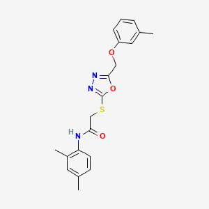 N-(2,4-dimethylphenyl)-2-({5-[(3-methylphenoxy)methyl]-1,3,4-oxadiazol-2-yl}thio)acetamide