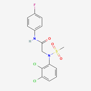 N~2~-(2,3-dichlorophenyl)-N~1~-(4-fluorophenyl)-N~2~-(methylsulfonyl)glycinamide