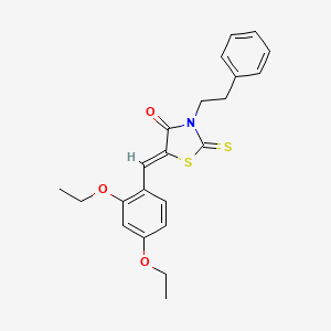 5-(2,4-diethoxybenzylidene)-3-(2-phenylethyl)-2-thioxo-1,3-thiazolidin-4-one