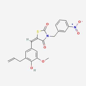 5-(3-allyl-4-hydroxy-5-methoxybenzylidene)-3-(3-nitrobenzyl)-1,3-thiazolidine-2,4-dione